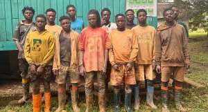 Forestry Commission grabs 12 illegal miners in Atewa Forest