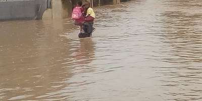 VIDEO: Heavy downpour  claims one life in Koforidua