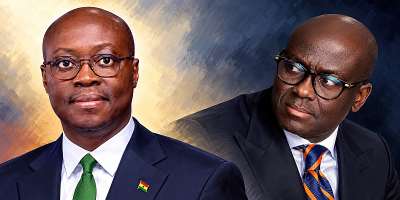 Cassiel Ato Forson, the Finance Mininster and Godfred Dame, the former Attorney General