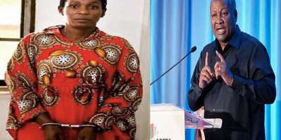 Citizen Journalist Camila Alhassan and President John Dramani Mahama