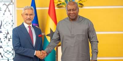 Mahama holds discussions with Indias External Affairs Minister