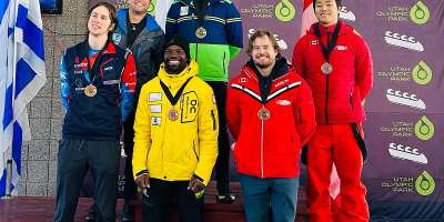 Ghana's Akwasi Frimpong earns podium finishes at North American Cup skeleton races
