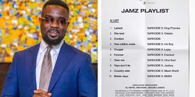 Sarkodie drop tracklists of his upcoming 'JAMZ' album
