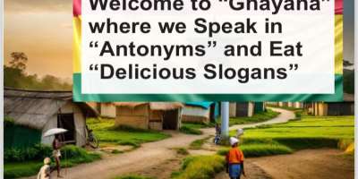 FICTION: Welcome to Ghayana where we Speak in Antonyms and Eat Delicious Slogans!
