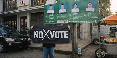 Myanmar stages first phase of polling with thin turnout