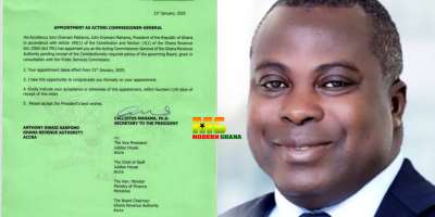 Maintain Mr. Anthony K. Sarpong As the Commissioner-General of GRA—Denkyira Heritage Foundation to President Mahama