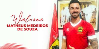 Asante Kotoko confirm signing Brazilian striker Matheus Medeiros