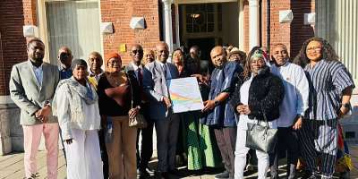 NDC Holland Chapter pays courtesy call on new leadership of Ghanas Embassy in The Hague