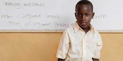 Ghanaian public school student