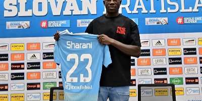 Im extremely proud as a white hawk; Ill put up my best to continue the amazing history of this club —Ghanas Zuberu Sharani after completing a permanent move to Slovan Bratislava