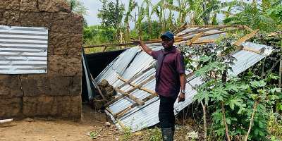 Akatsi South: Windstorm ravages 32 villages in Bernard Ahiafors constituency