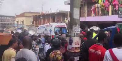 Four in critical condition after ‘trotro’ runs into traders at Kumasi Central Market