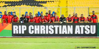 2023 AFCON Qualifiers: Black Stars players pay tribute to the late Christian Atsu