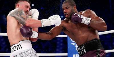 Getty ImagesImage caption: One of Oleksandr Usyks 14 knockout wins came against Daniel Dubois in August 2023