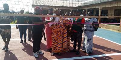C.K. Bebli Commissions Ultramodern Volleyball Court at Tegbi Afedome