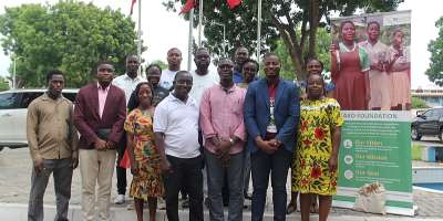 AKO Foundation Takes Bold Steps to Combat Plastic Pollution and Malaria in Amasaman Community
