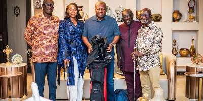 President John Mahama receives customized set of golf clubs ahead of 2026 Head of State Invitational Tournament