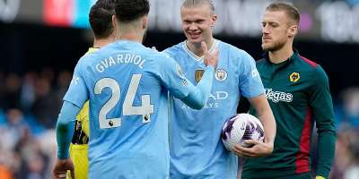 PL: Erling Haaland scores four as Man City thrash Wolves