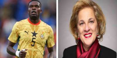 Thomas Partey and Lena Diab, Minister of Immigration, Refugees & Citizenship, Canada