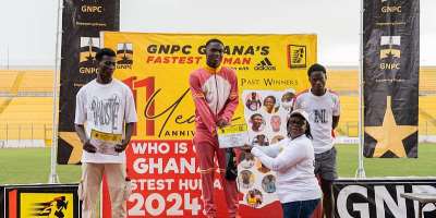 Sumaila Issah and Beatrice Boakye win Kumasi Meet of 2024 GNPC Ghanas Fastest Human Competition
