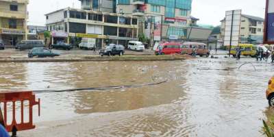 Rainwater takes over the streets of Accra (Source: Graphiconline)