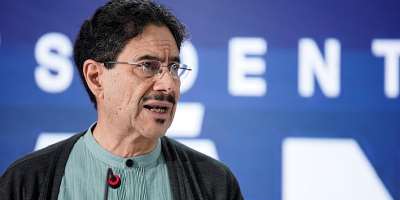 Colombias leftist presidential candidate Ivan Cepeda addresses the media in Bogota on June 22, 2026. -  Sergio Acero, Reuters