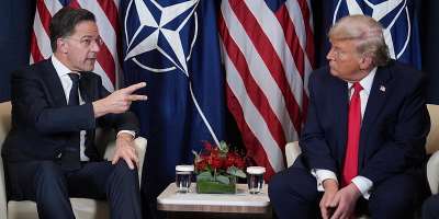 US President Donald Trump meets with NATO Secretary General Mark Rutte on the sidelines of the Davos Forum in Switzerland, on January 21, 2026. -  Evan Vucci, AP file photo