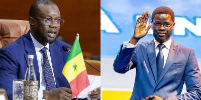 Photo montage of Senegal’s National Assembly Speaker Ousmane Sonko, on the left, and President of the Republic Bassirou Diomaye Faye, on the right. -  Abdel Majd Bziouat, AFP / Prsidence de la Rpublique du Sngal