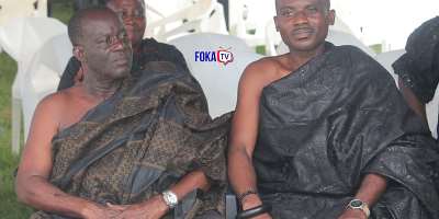 Nana Ateko Antwi III Makes First Public Appearance After Enstoolment, Leads Family to Honour Late Aunt in Accra.