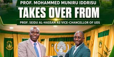 Prof Mohammed Muniru Iddrisu assumes office as UDS Vice Chancellor