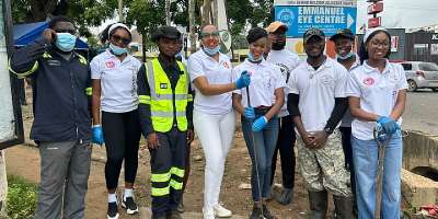 Miss Ghana 2026 contestants join Bus Stop Boys, BOST Energies to support national clean-up exercise