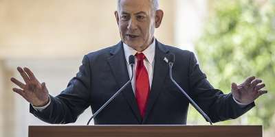 Israeli Prime Minister Benjamin Netanyahu is battling for re-election -  ilia YEFIMOVICH, AFP