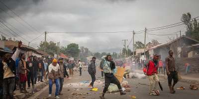 Protesters a day after the general election, 30 October 2025, following allegations of electoral irregularities in Arusha. -  AP photo