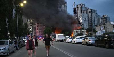 Russia launched deadly strikes in and around Kyiv on the eve of a NATO summit on July 6, 2026. -  Genya Savilov, AFP