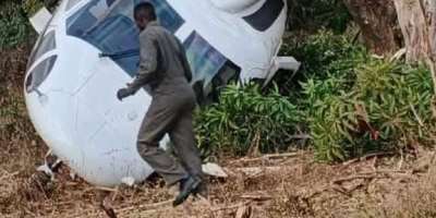 Zambian Vice President safe after helicopter incident during takeoff