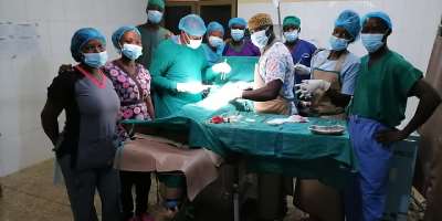 Dr. Akinkang and Team of Hope Medical Team