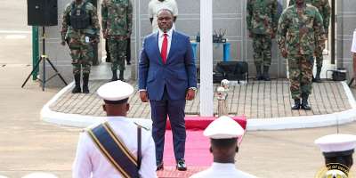 New Defence Minister Kenneth Gilbert Adjei officially takes charge