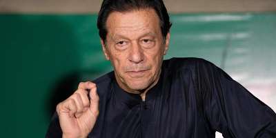 In this file photo, Pakistans former Prime Minister Imran Khan gives a press conference at his home, in Lahore, Pakistan, on May 18, 2023. -  K.M. Chaudary, AP
