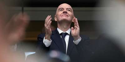 File photo: FIFA president Gianni Infantino is seen prior to the World Cup semifinal soccer match between France and Spain in Arlington, Texas, near Dallas, Tuesday, July 14, 2026. -  Eric Gay, AP