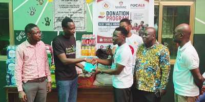 UniMAC students donatefood and stationery items to Street Children Empowerment Foundation