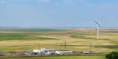 Kazakhstan’s Akmola wind power cluster converts strong steppe winds into clean electricity. Photo:CMG