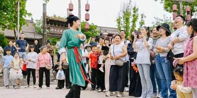 A view of Zhengzhou Movie Town in Henan Province.