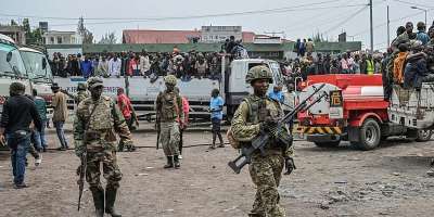File photo of AFC/M23 rebels escorting government soldiers and police who surrendered to them in Goma, Democratic Republic of Congo, January 30, 2025. -  Moses Sawasawa, AP (File)