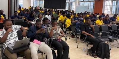 Participants during the UPSA Developers Hub–MEST Africa engagement.