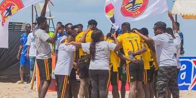 Cheetah Beach Soccer Club secures unbeaten streak to clinch Ghana Beach Soccer Premier League Zone One Title