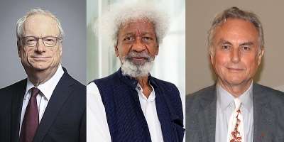 Cambridge University Chancellor Christopher Robert Smith aka Lord Smith of Finsbury; Professor Wole Soyinka; Oxford University Professor Emeritus Richard Dawkins