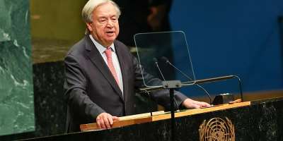 United Nations Secretary-General Antonio Guterres addresses the 81st United Nations General Assembly at UN headquarters in New York City, September 22, 2026. - Shannon Stapleton, Reuters