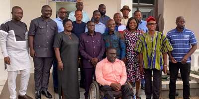 Central Region NPP executives pay courtesy call on Ashanti NPP ahead of 2028 elections