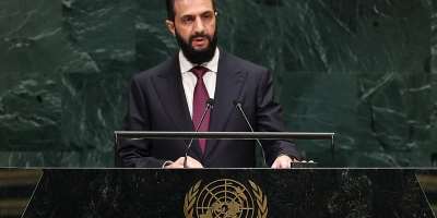Syrias President Ahmed al-Sharaa denounced at the UN General Assembly repeated Israeli strikes on his country since the fall of former dictator Bashar al-Assad. -  Timothy A Clary, AFP