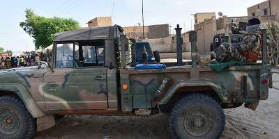 A Malian army vehicle in Timbuktu in September 2021. Amnesty International says Mali’s armed forces and Russian Wagner Group personnel committed war crimes against civilians during joint operations between 2023 and 2025. - AFP - MAIMOUNA MORO
